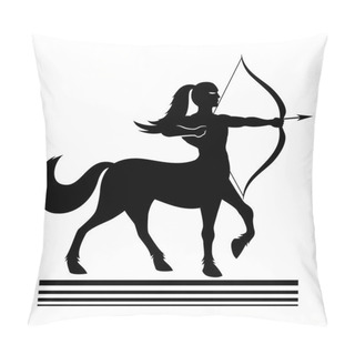 Personality  Strong Centaur Archer. Pillow Covers