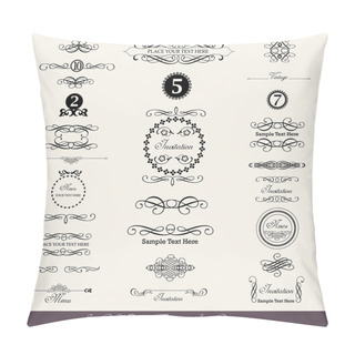 Personality  Set Of Vintage Labels Pillow Covers