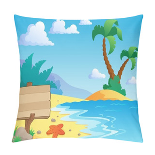 Personality  Beach Theme Scenery 2 Pillow Covers