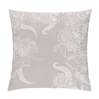 Personality  Mehndy Flowers Card Pillow Covers