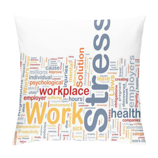 Personality  Work Stress Background Concept Pillow Covers