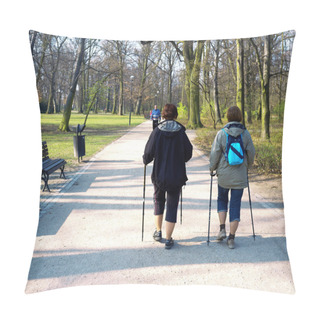 Personality   Joggers In Park Pillow Covers
