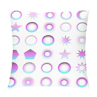 Personality  Halftone Design Elements Pillow Covers