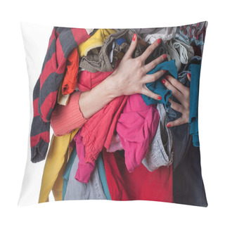 Personality  Pile Of Clothes Pillow Covers