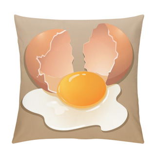 Personality  Cracking The Raw Egg Pillow Covers
