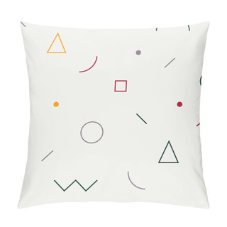 Personality  Simple Abstract Pattern With Geometrical Shapes Pillow Covers