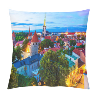 Personality  Evening View Of The Old Town In Tallinn, Estonia Pillow Covers