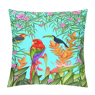 Personality  Exotic Tropical Background Pillow Covers