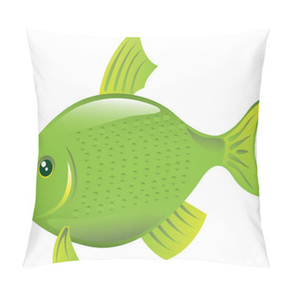 Personality  Green Fish Pillow Covers