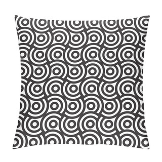 Personality  Black And White Abstract Geometric Pillow Covers