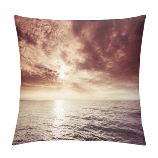 Personality  Beautiful Sunset On The Ocean Sea Pillow Covers