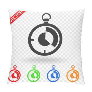 Personality  Stopwatch Icon Design Pillow Covers