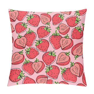 Personality  Strawberries Pattern Pillow Covers