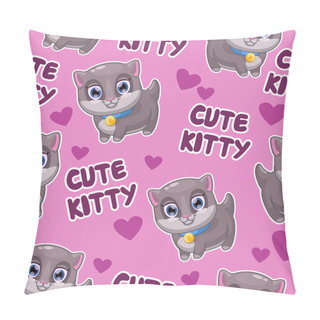 Personality  Pattern With Kittens Pillow Covers