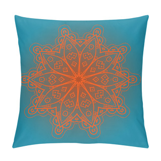 Personality  Oriental Mandala Motif. What Is Karma? Pillow Covers