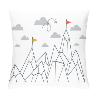 Personality  Upgrade Or Achievement Illustration Pillow Covers