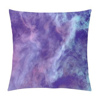 Personality  Cute Heavy Visionary Clouds Of Smoke Colorful Background Or Texture - 3D Illustration Of Smoke Pillow Covers