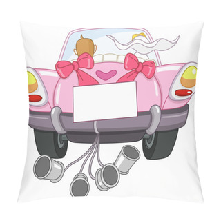 Personality  Just Married Car Pillow Covers
