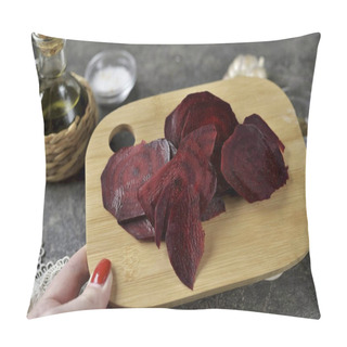 Personality  Cut The Beets Into Thin Round Slices. If There Is A Special Grater, Then This Will Be Easy And Fast, Although With An Ordinary Knife With A Long Sharp Blade It Is Also Quite Easy. Pillow Covers