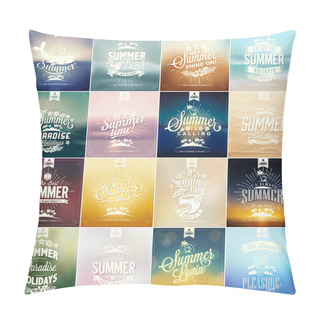 Personality  Beautiful Vintage Seaside View Poster Pillow Covers