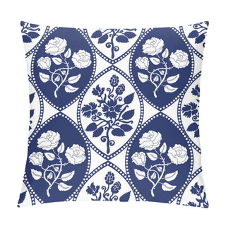 Personality  Seamless Geometrical Damask Pattern With Art Nouveau Motifs. Pillow Covers