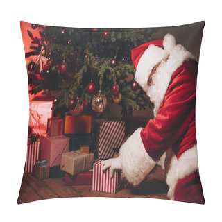 Personality  Santa With Gifts Under Christmas Tree Pillow Covers
