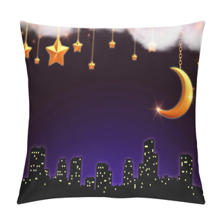 Personality  Starry Night Over The Town Pillow Covers