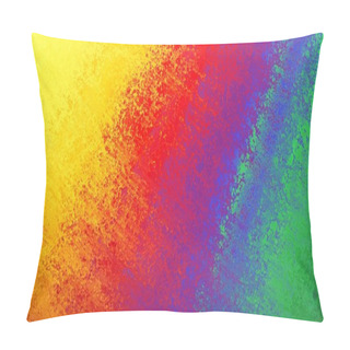Personality  Rainbow Colored Background Pillow Covers