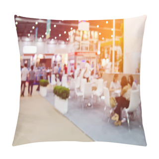 Personality  Abstract Blurred Event With People For Background Pillow Covers