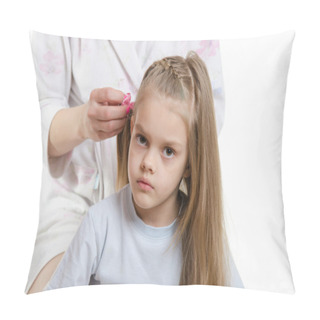 Personality  My Daughter Is Tired Of Long Hair Splicing Pillow Covers