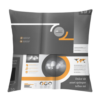 Personality  Brochure Template Design Pillow Covers