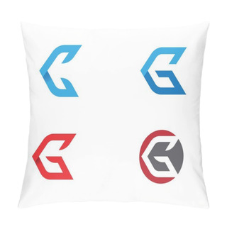 Personality  G Letter Logo Template Design Pillow Covers