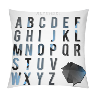 Personality   Alphabet Set Vector Illustration Pillow Covers