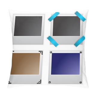 Personality  Vector Illustration Of Polaroid Photo Frames Pillow Covers