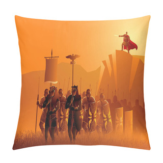 Personality  Rome Legionaries March In The Grass Field Pillow Covers