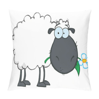 Personality  Black Sheep Cartoon Character Pillow Covers