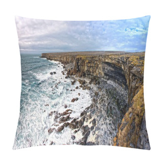 Personality  Cliffs Of Aran Islands In Ireland Pillow Covers