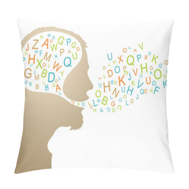 Personality  Abstract speaker silhouette pillow covers