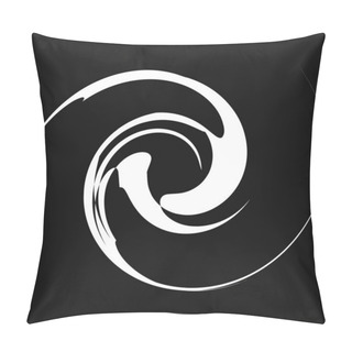 Personality  Curl, Spiral, Swirl, Volute. Helix Circular Twirl Pillow Covers