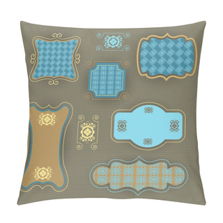 Personality  Vintage Frames, Vector Illustration Pillow Covers