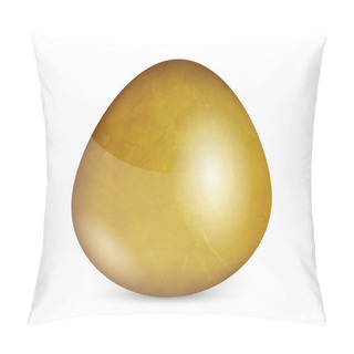 Personality  Golden Egg. Vector Illustration Pillow Covers