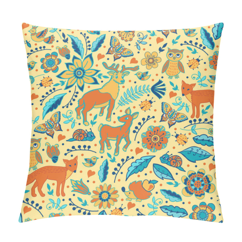 Personality  Pattern with wild animals pillow covers