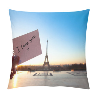 Personality  I Love You Paris Pillow Covers