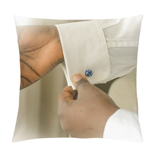 Personality  Hands Of Black Child Placing The Fist Of The White Shirt Pillow Covers