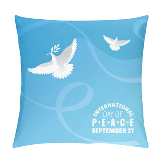 Personality  International Day Of Peace Background Pillow Covers