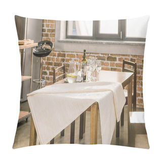Personality  Served Table For Dinner Pillow Covers