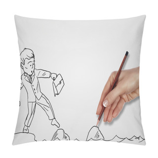 Personality  Risks And Challenges Of Business Life Pillow Covers
