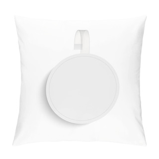 Personality  Vector Blank Round Wobbler With Transparent Strip.  Pillow Covers