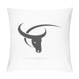 Personality  Vector Image Of An Buffalo Design On White Background. Pillow Covers