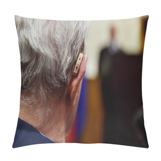 Personality  Old Man With Hearing Aid Pillow Covers